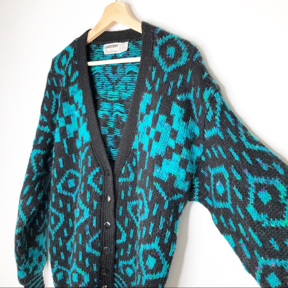 Fabrizio by Weathervane Vintage 80s Cardigan Large - Picture 2 of 11